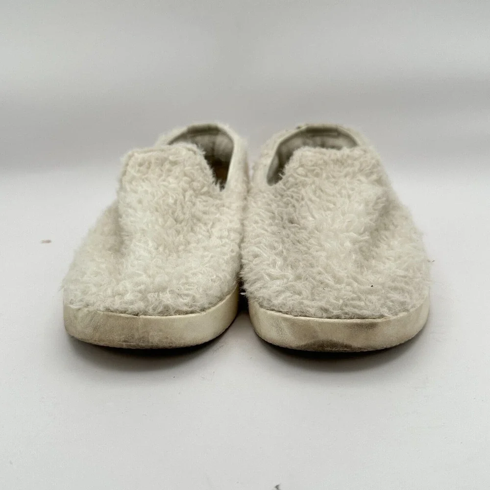 Allbirds Smallbirds Shoes Girls Y1 Ivory Lounger Merino Wool‎ Fluff Teddy Boucle